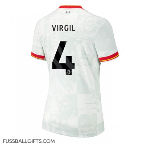 Liverpool Virgil van Dijk #4 Fußballbekleidung 3rd trikot Damen 2024-25 Kurzarm